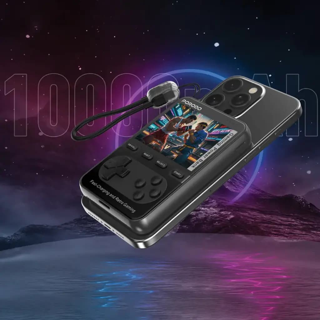 پاوربانک 10000 مگ سیف و کنسول بازی پرودو مدل ARCADEVOLT — تصویر ۱۲
