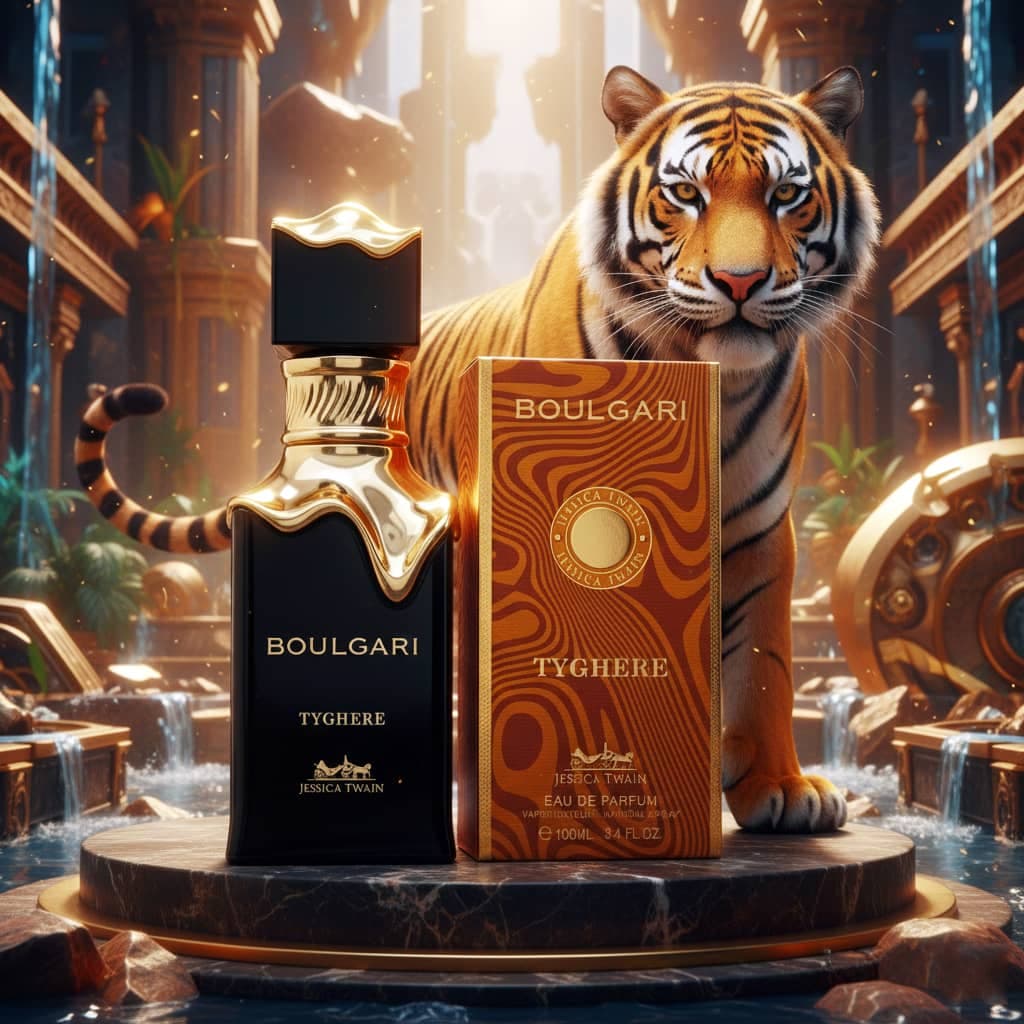 عطر ادکلن مردانه بولگاری تایگار جسیکا توین فرانسه مدل بولگاری تیگر (jessica twain BOULGARI TYGHERE) حجم 100 میل