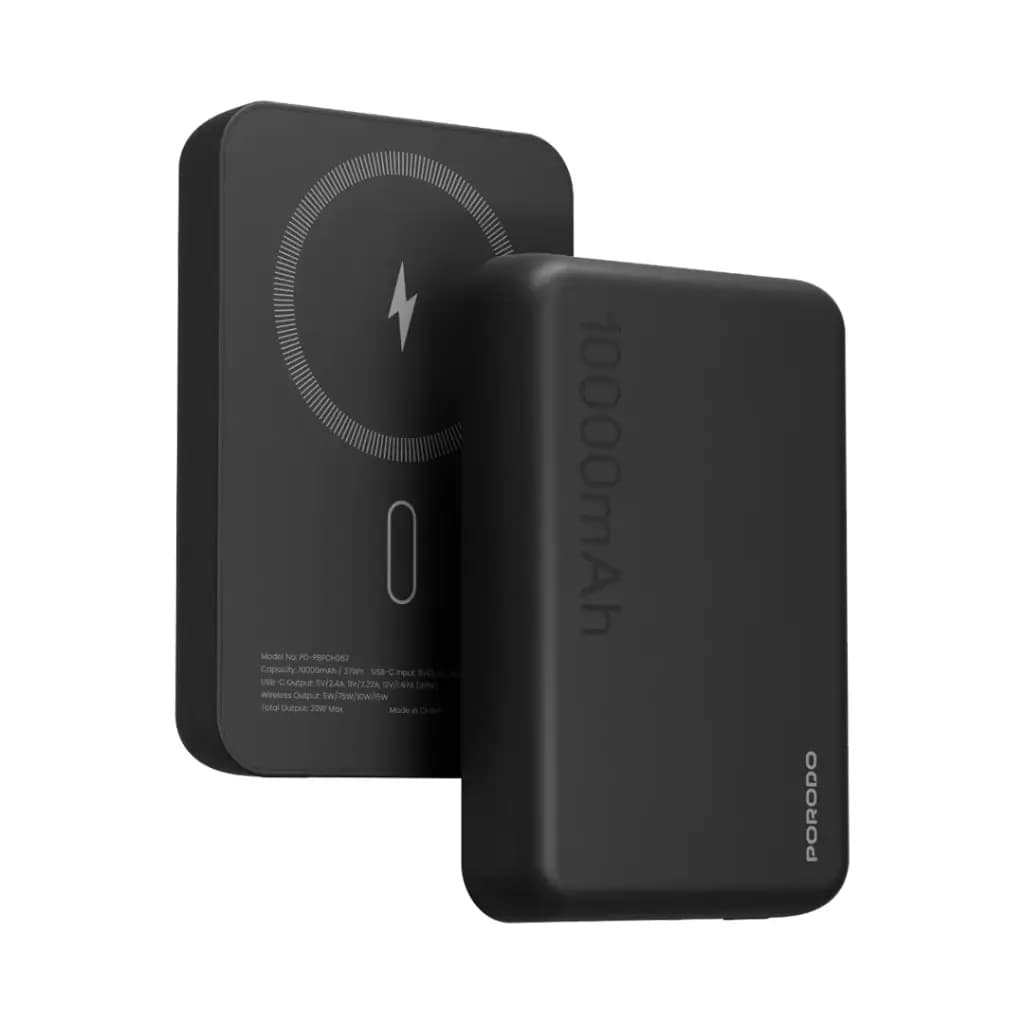 پاوربانک 10000mAh مگ‌سیف پورودو مدل Porodo Magsafe Powerbank PB067 — تصویر ۳