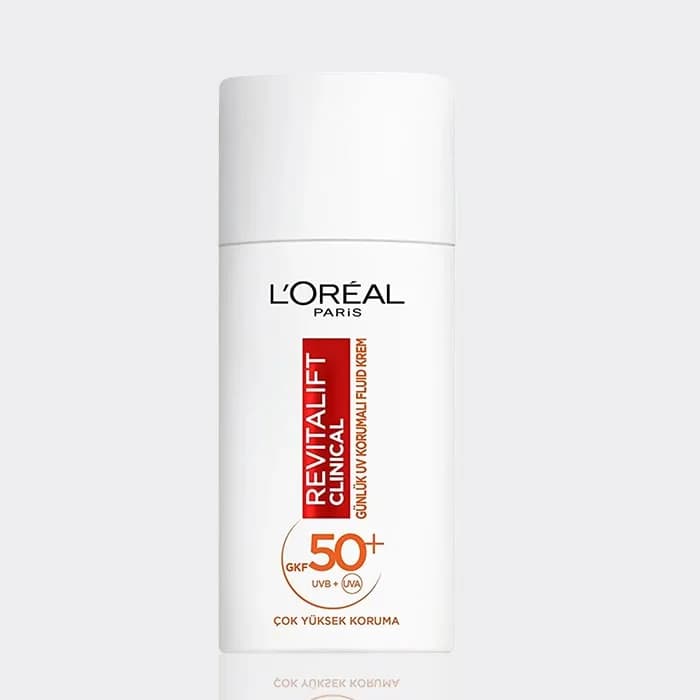 ضد آفتاب جوانساز و ضد لک لورآل مدل L’Oréal Revitalift Clinical daily UV protected fluid krem