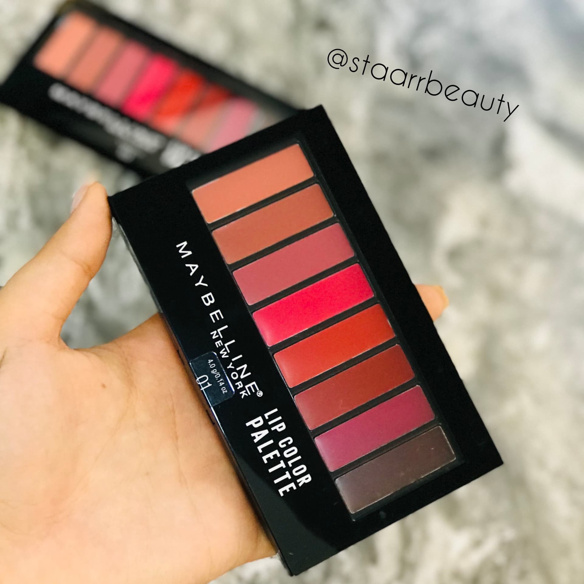 پالت رژ لب 8 رنگ میبلین – شماره 01 Maybelline Lip Rouge Color No.01 — تصویر ۵