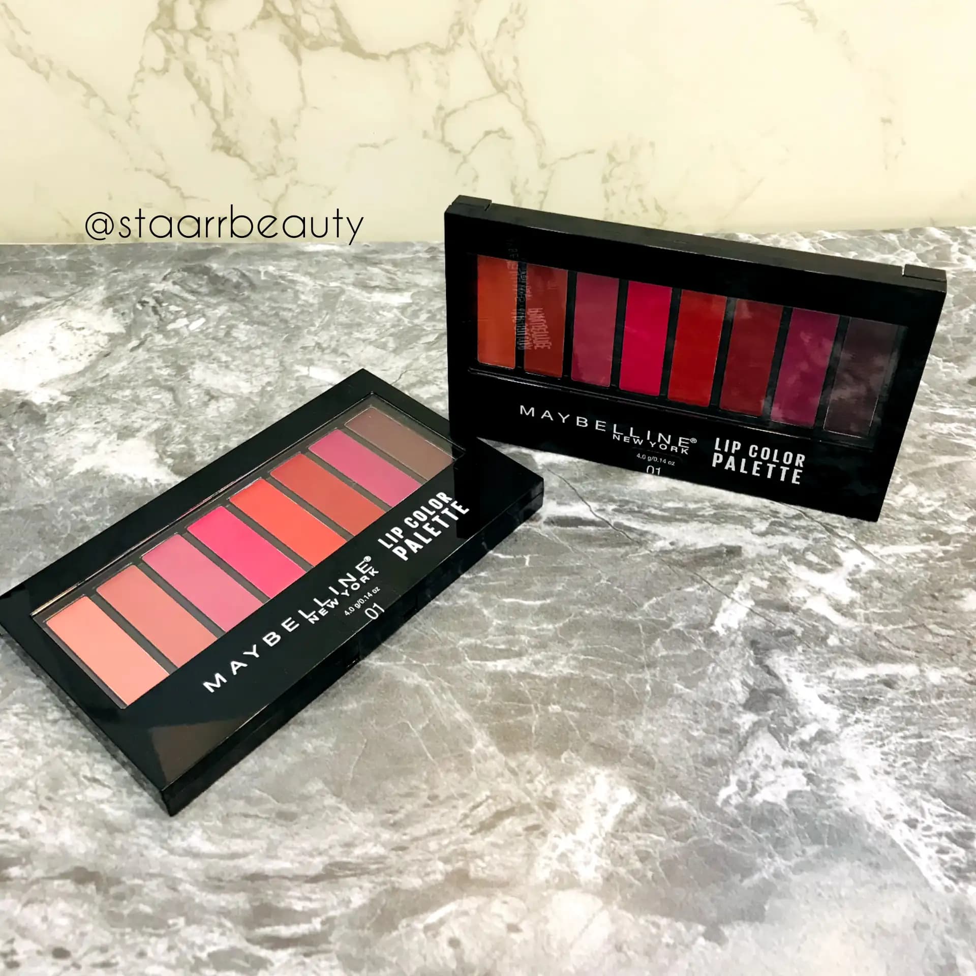 پالت رژ لب 8 رنگ میبلین – شماره 01 Maybelline Lip Rouge Color No.01