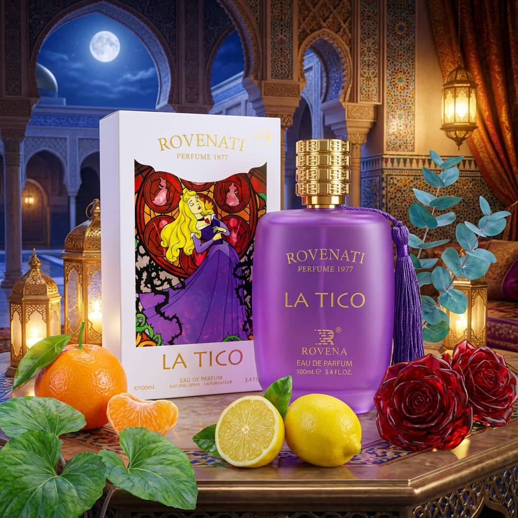 عطر ادکلن زنانه زرجوف کازاموراتی لاتوسکا روونا فرانسه مدل رووناتی لاتیکو (Rovena Rovenati La Tico) حجم 100 میل