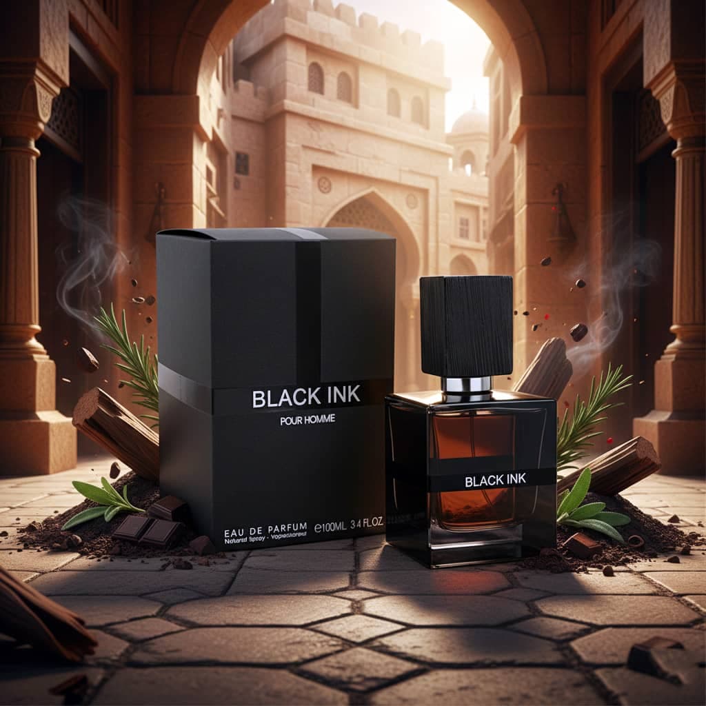عطر ادکلن مردانه انکر نویر یا لالیک مشکی فراگرنس ورد مدل بلک اینک پور هوم (Fragrance World Black Ink Pour Homme) حجم 100 میل — تصویر ۹