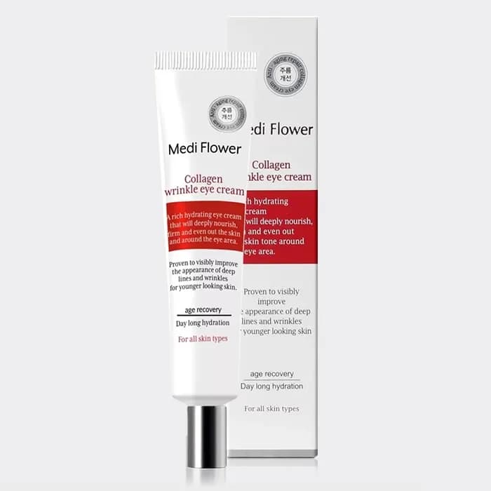 کرم ضدچروک دور چشم کلاژن مدی فلاور 40 میل مدل Mediflower The Collagen Wrinkle Eye Cream — تصویر ۵