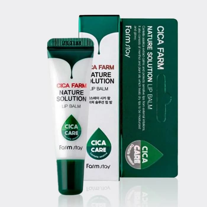 بالم لب ترمیم کننده سیکا فارم استی مدل Farm Stay Cica Farm Nature Solution Lip Balm — تصویر ۳