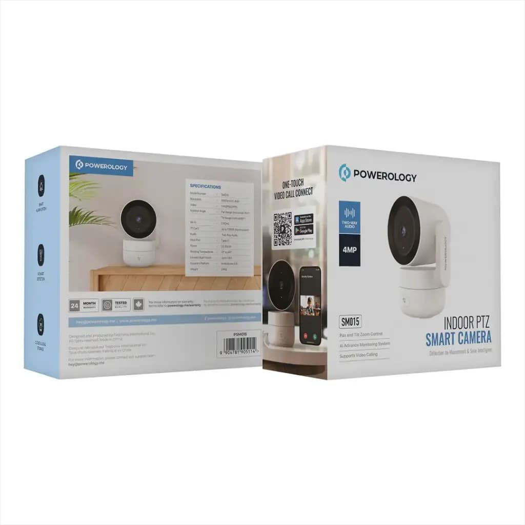 دوربین نظارتی هوشمند پاورولوژی مدل POWEROLOGY INDOOR PTZ SMART CAMERA PSM015 — تصویر ۳