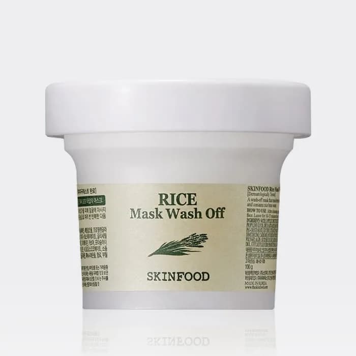 ماسک روشن کننده برنج اسکین فود مدل SKINFOOD Mask Wash Off Rice