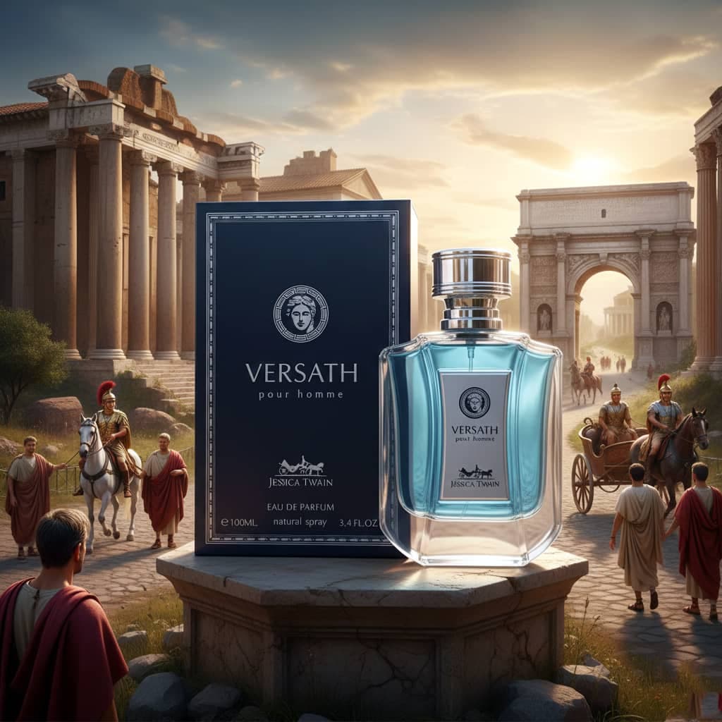 عطر ادکلن مردانه ورساچه پور هوم جسیکا توین فرانسه مدل ورساش پور هوم (jessica twain Versath Pour Homme) حجم 100 میل — تصویر ۴