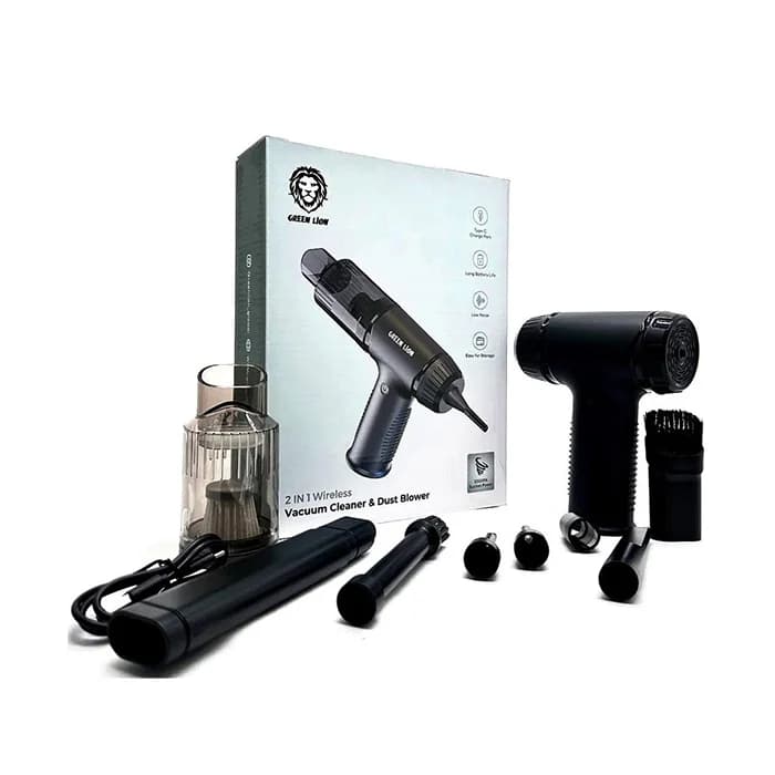 جت فن و جارو شارژی گرین لاین 2 در 1 مدل VACUUM CLEANER AND DUST BLOWER — تصویر ۱۲