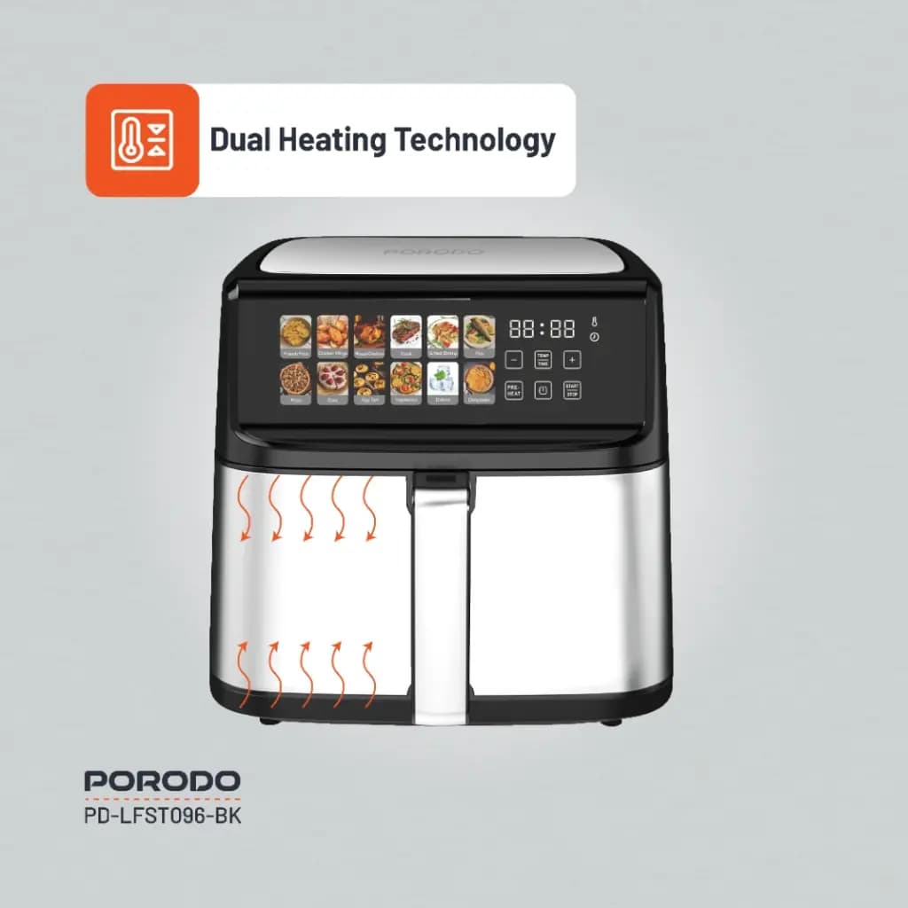 هواپز و سرخ کن بدون روغن 11 لیتری پرودو مدل Large Capacity Air Fryer LFS096 — تصویر ۷