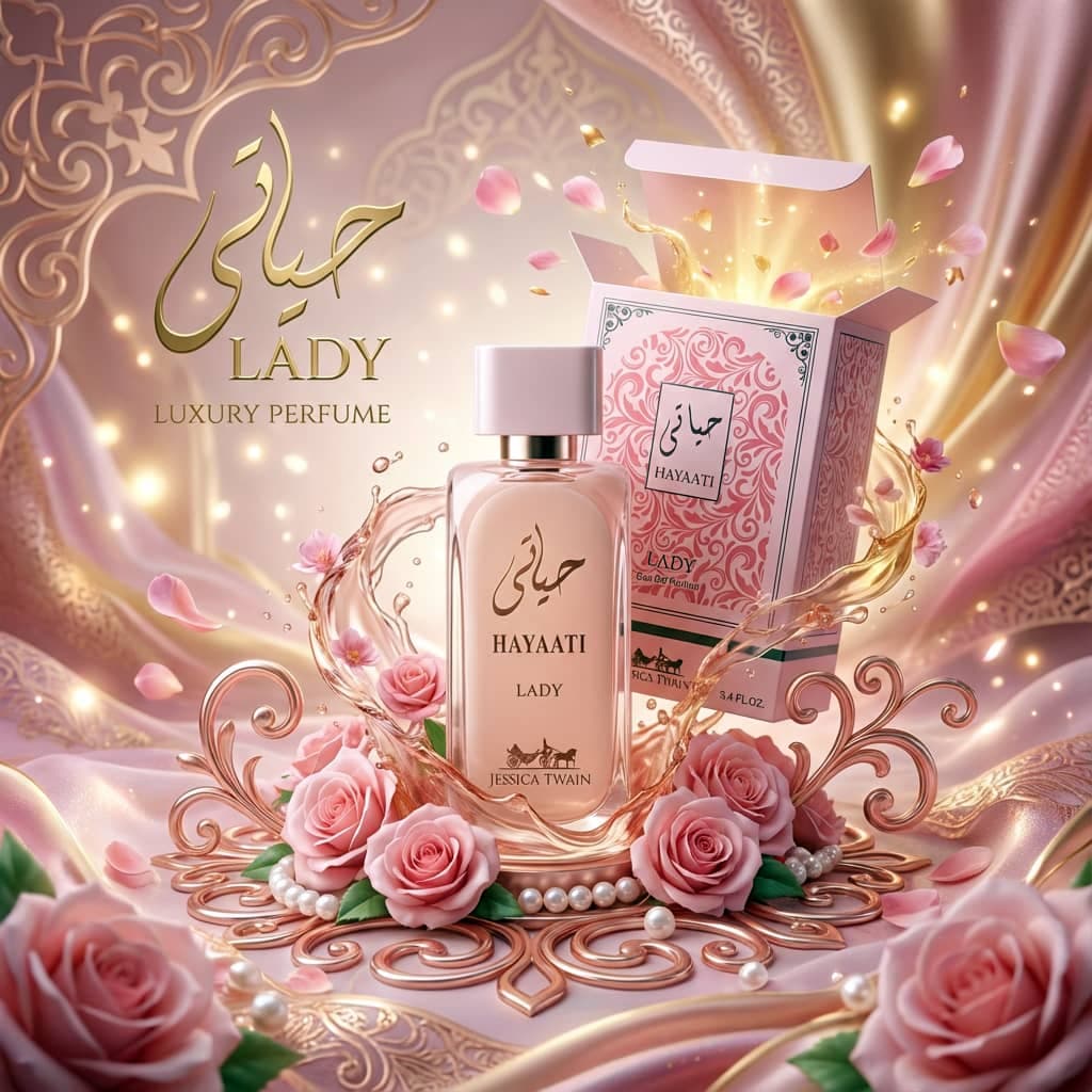 عطر ادکلن زنانه حیاتی فلورنس جسیکا توین فرانسه مدل حیاتی لیدی (jessica twain Hayaati Lady) حجم 100 میل — تصویر ۱۱