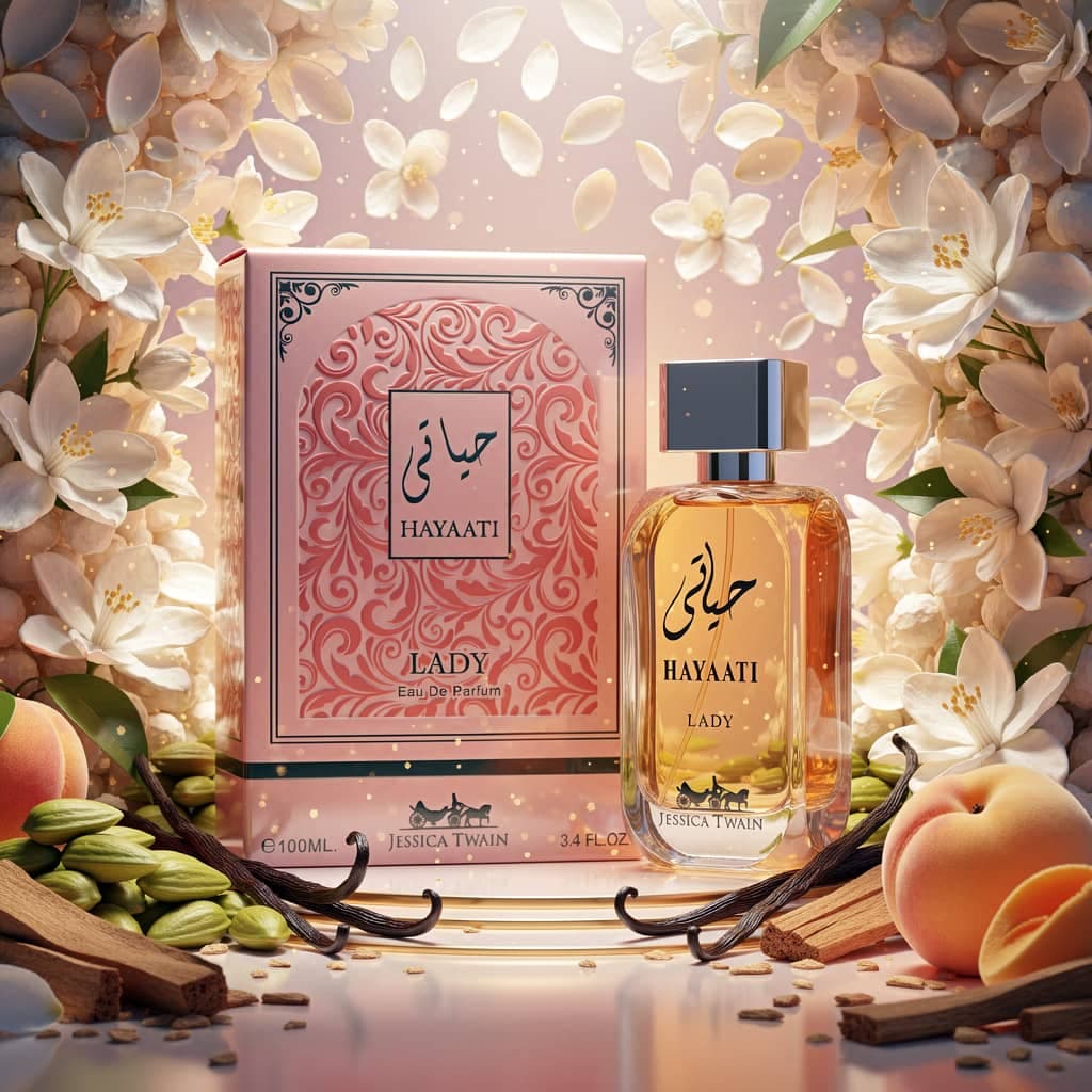 عطر ادکلن زنانه حیاتی فلورنس جسیکا توین فرانسه مدل حیاتی لیدی (jessica twain Hayaati Lady) حجم 100 میل — تصویر ۷