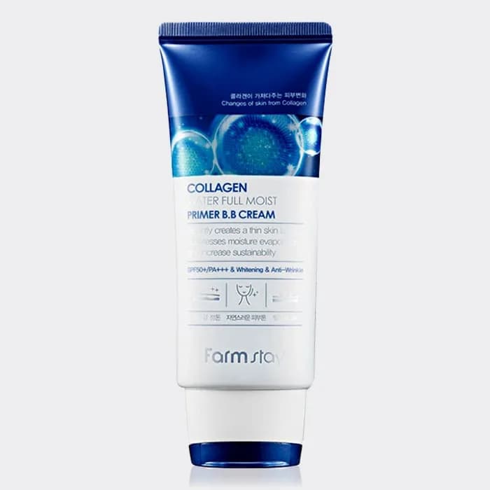 بی بی کرم کلاژن فارم استی 50 گرم مدل Farm Stay Collagen Water Full Moist Primer B.B Cream Spf50 — تصویر ۵