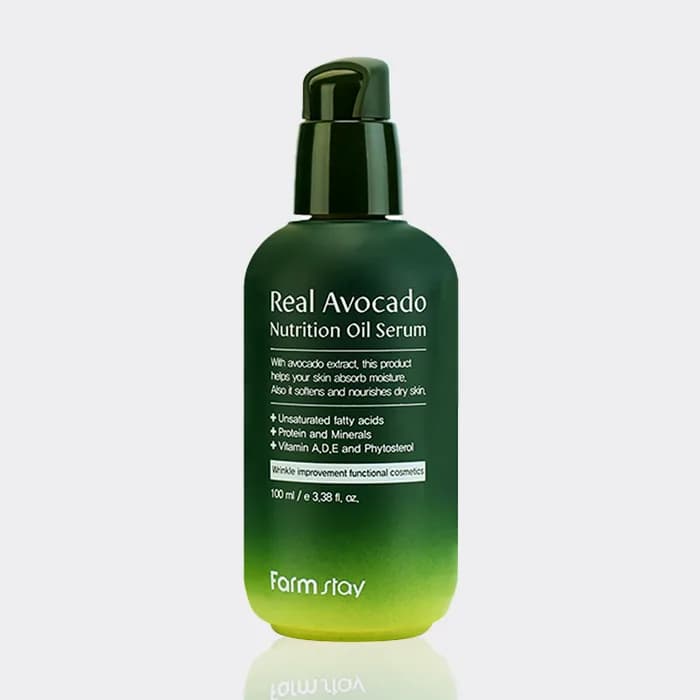 سرم آبرسان و روشن کننده آووکادو فارم استی مدل Farm Stay Real Avocado Nutrition Oil Serum