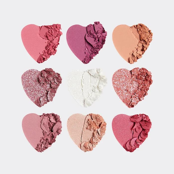 پالت سایه 9 رنگ رولوشن سوییت هارت مدل Revolution Heart Breakers shadow Palette Sweetheart — تصویر ۷