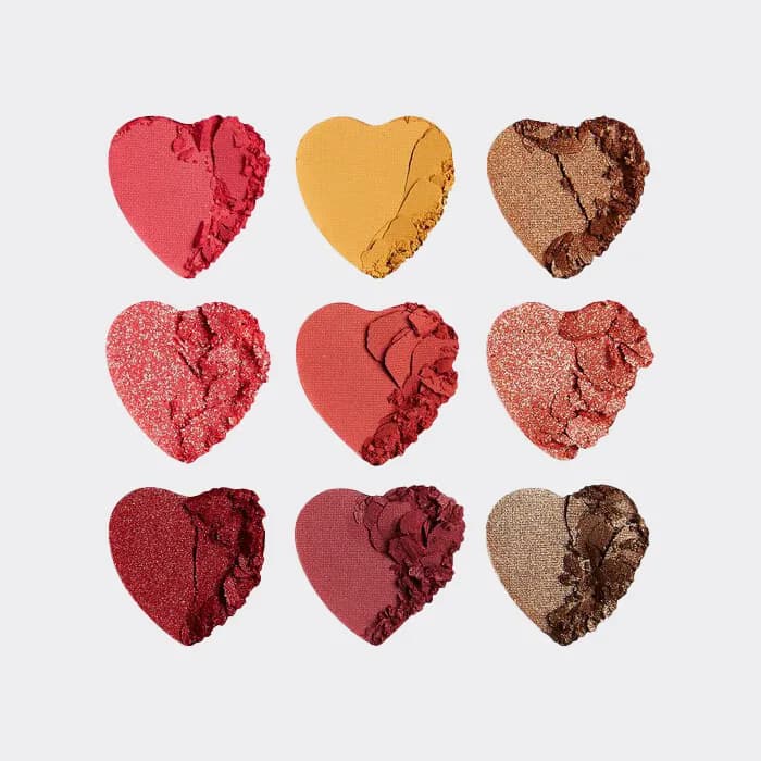 پالت سایه 9 رنگ رولوشن کوریج مدل Revolution Heart Breakers shadow Palette Courage — تصویر ۷