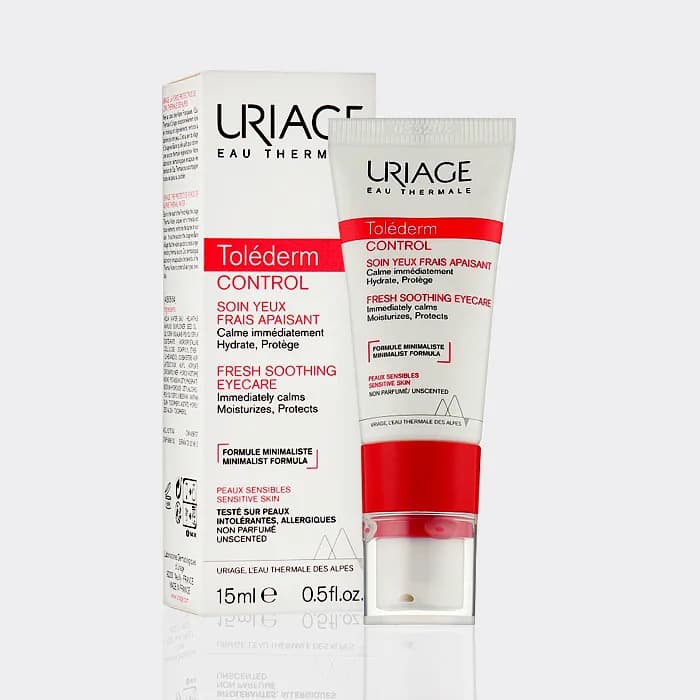کرم درمانی و تسکین دهنده دور چشم اوریاژ 15 میل مدل URIAGE Fresh Soothing Eyecare — تصویر ۳