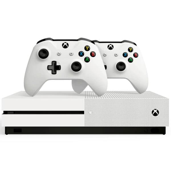 کنسول بازی مایکروسافت مدل Xbox One S ظرفیت 1 ترابایت به همراه دسته اضافی کارکرده