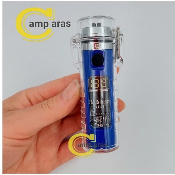 فندک شارژی پلاسمایی چراغ قوه دار Cylindrical BH-252 — تصویر ۷