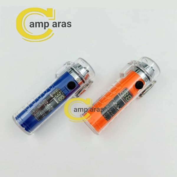 فندک شارژی پلاسمایی چراغ قوه دار Cylindrical BH-252 — تصویر ۵