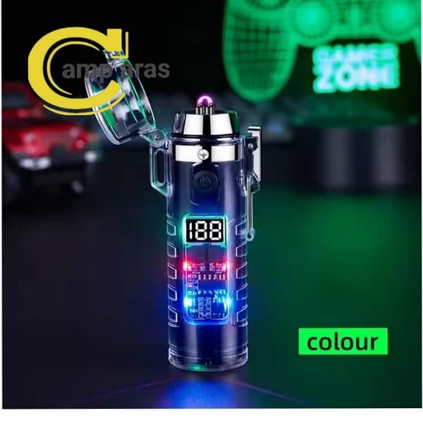 فندک شارژی پلاسمایی چراغ قوه دار Cylindrical BH-252 — تصویر ۸