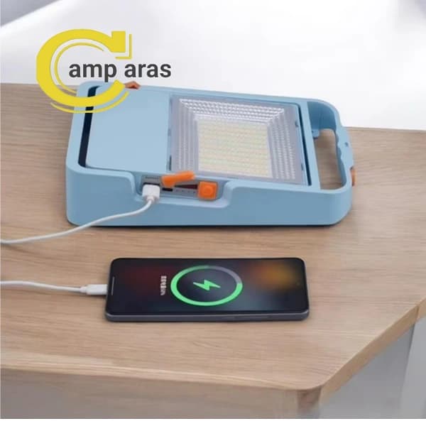 پروژکتور شارژی خورشیدی 150 وات UXI-S450 ریموت دار — تصویر ۹