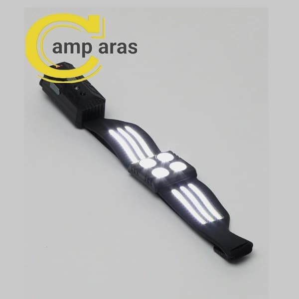 هدلایت ژله ای سنسوردار 4 لامپ 6 خط شارژی 4XTE 6COB — تصویر ۶