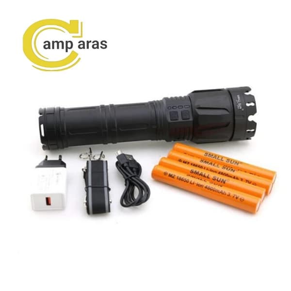 چراغ قوه پلیسی اسمال سان Small Sun ZY-T260 زوم دار — تصویر ۶
