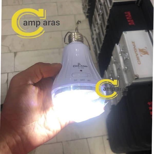 لامپ شارژی LED سرپیچی 10وات CCLAMP CL-029 AC-DC — تصویر ۳