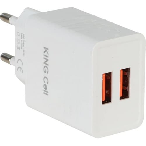 شارژر دیواری دو پورت KINGCELL MB007