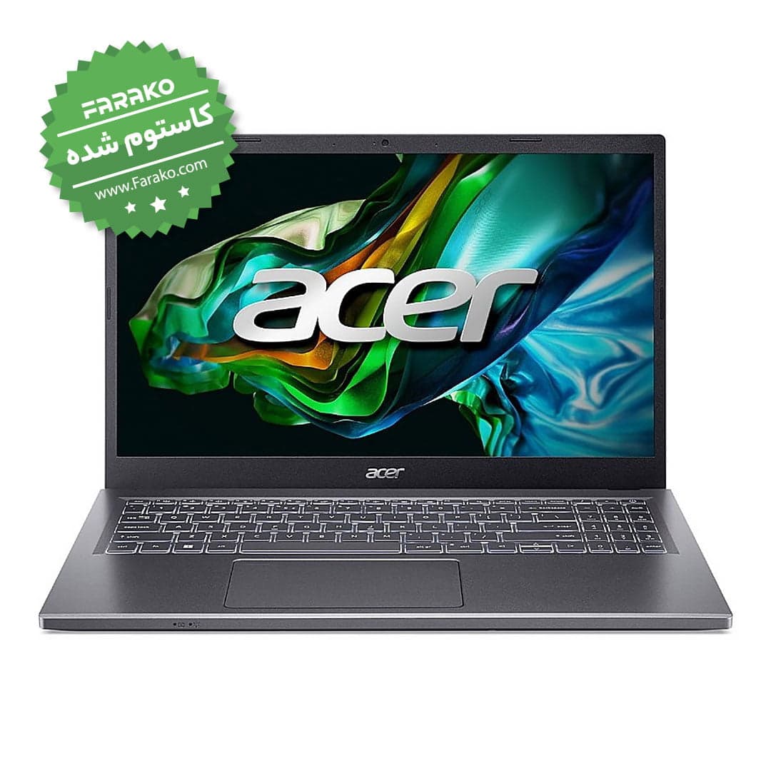 لپ تاپ ایسر Aspire 5 A515 نمایشگر ۱۵٫۶ اینچی پردازنده i7 نسل ۱۲، گرافیک ۴ گیگابایت RTX 2050، رم ۱۶ گیگابایت، حافظه دو ترابایت SSD — تصویر ۹