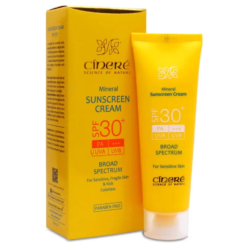 کرم ضدآفتاب مینرال SPF30 سینره — تصویر ۳