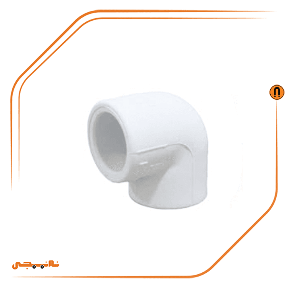 زانو 90درجه آذین لوله 75mm