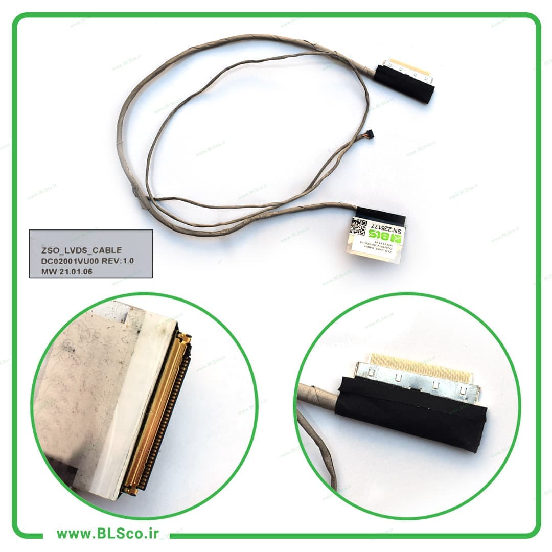کابل فلت تصویر لپ تاپ اچ پی HP Pavilion 15G — تصویر ۲
