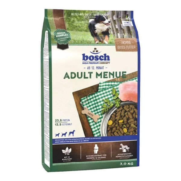 غذای خشک سگ بالغ بوش – Bosch Adult Menue