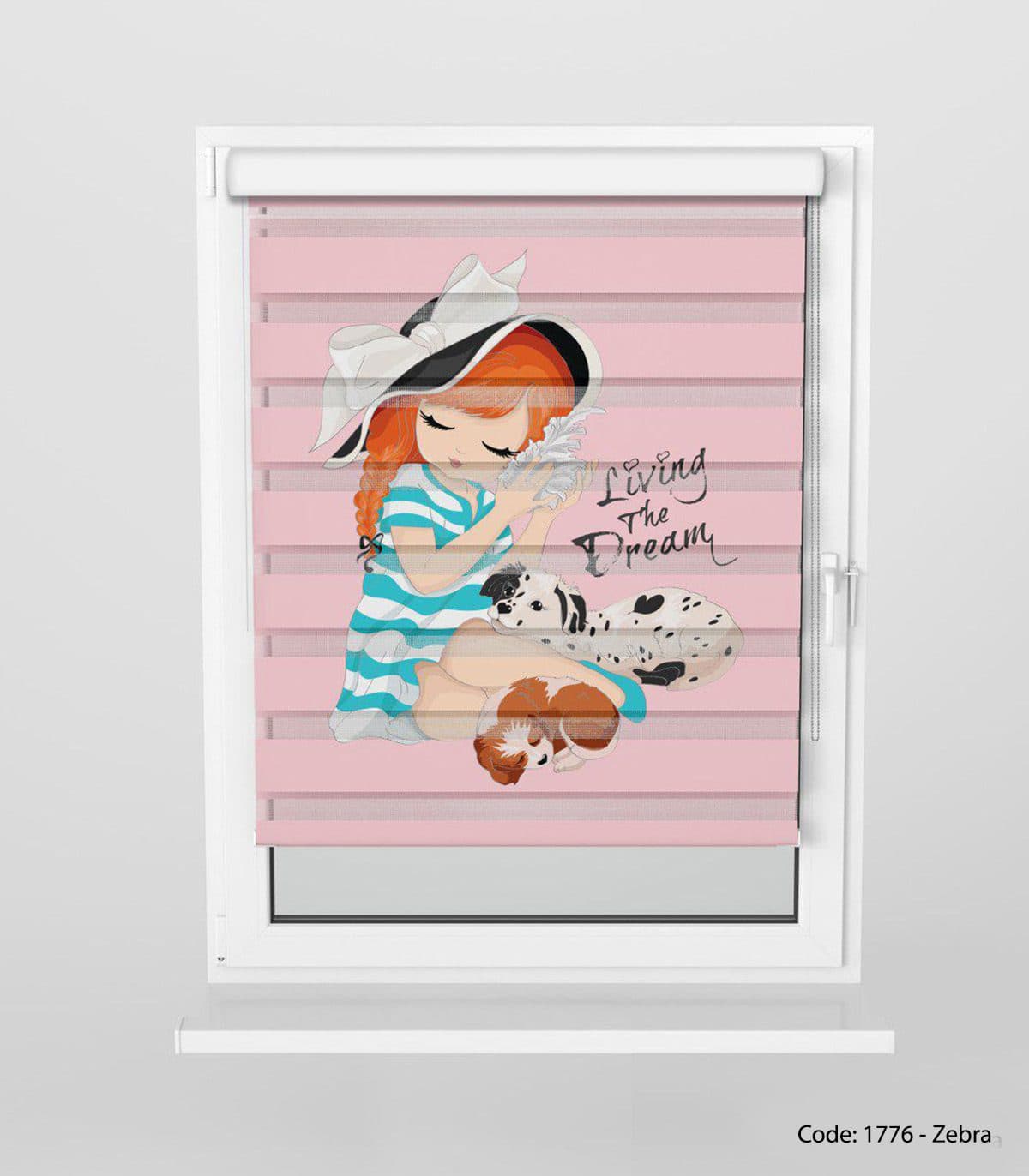 پرده زبرا اتاق کودک مدل SLEEP