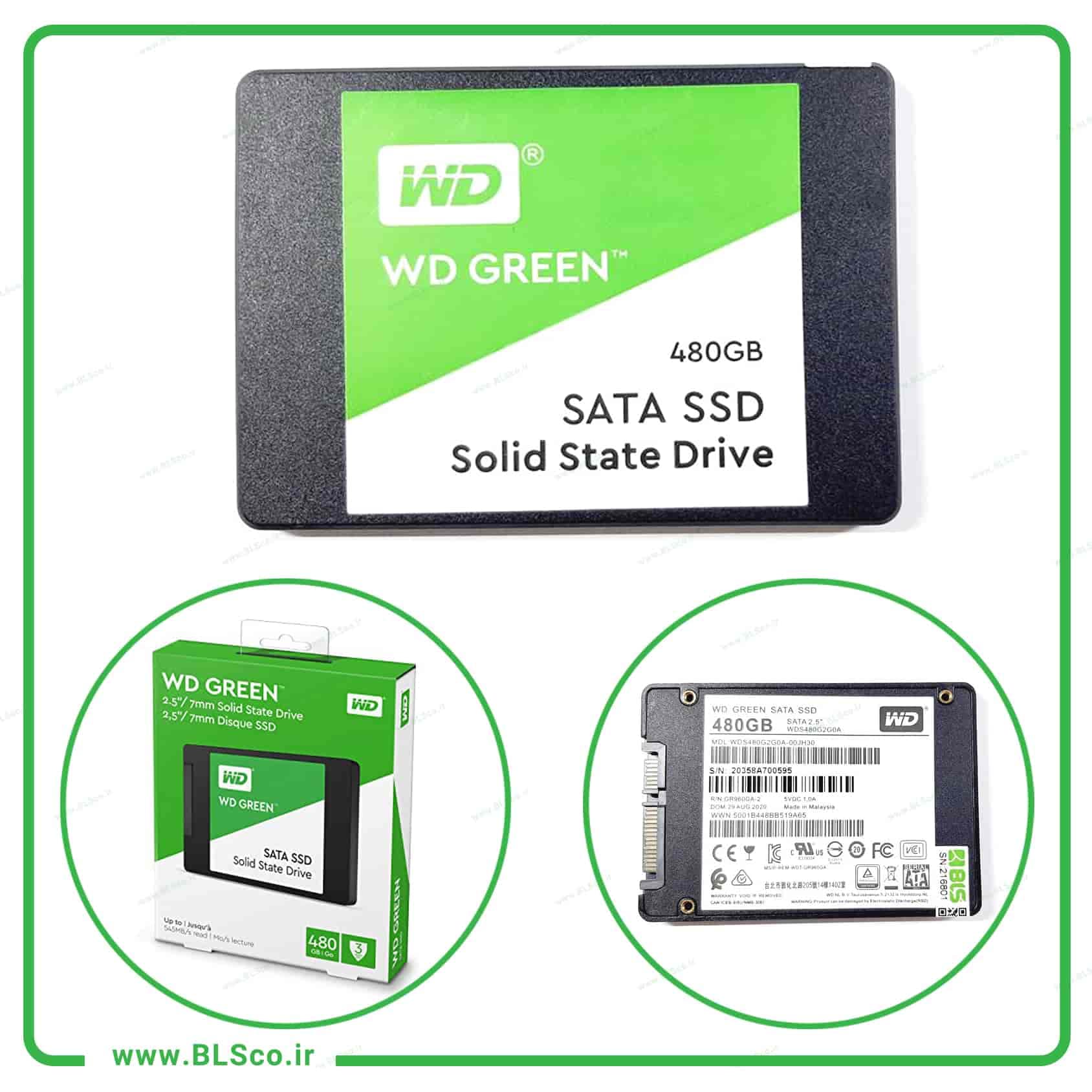 حافظه اس اس دی وسترن دیجیتال 480 گیگابایت