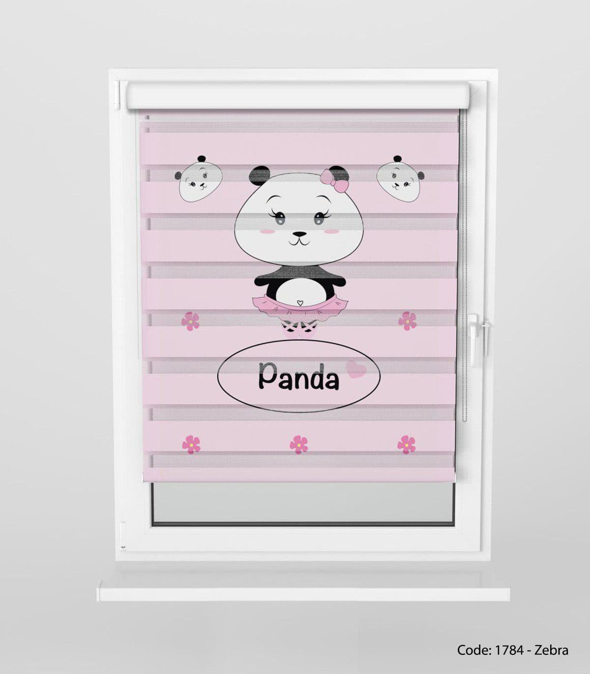 پرده زبرا مخصوص اتاق سیسمونی مدل PANDA