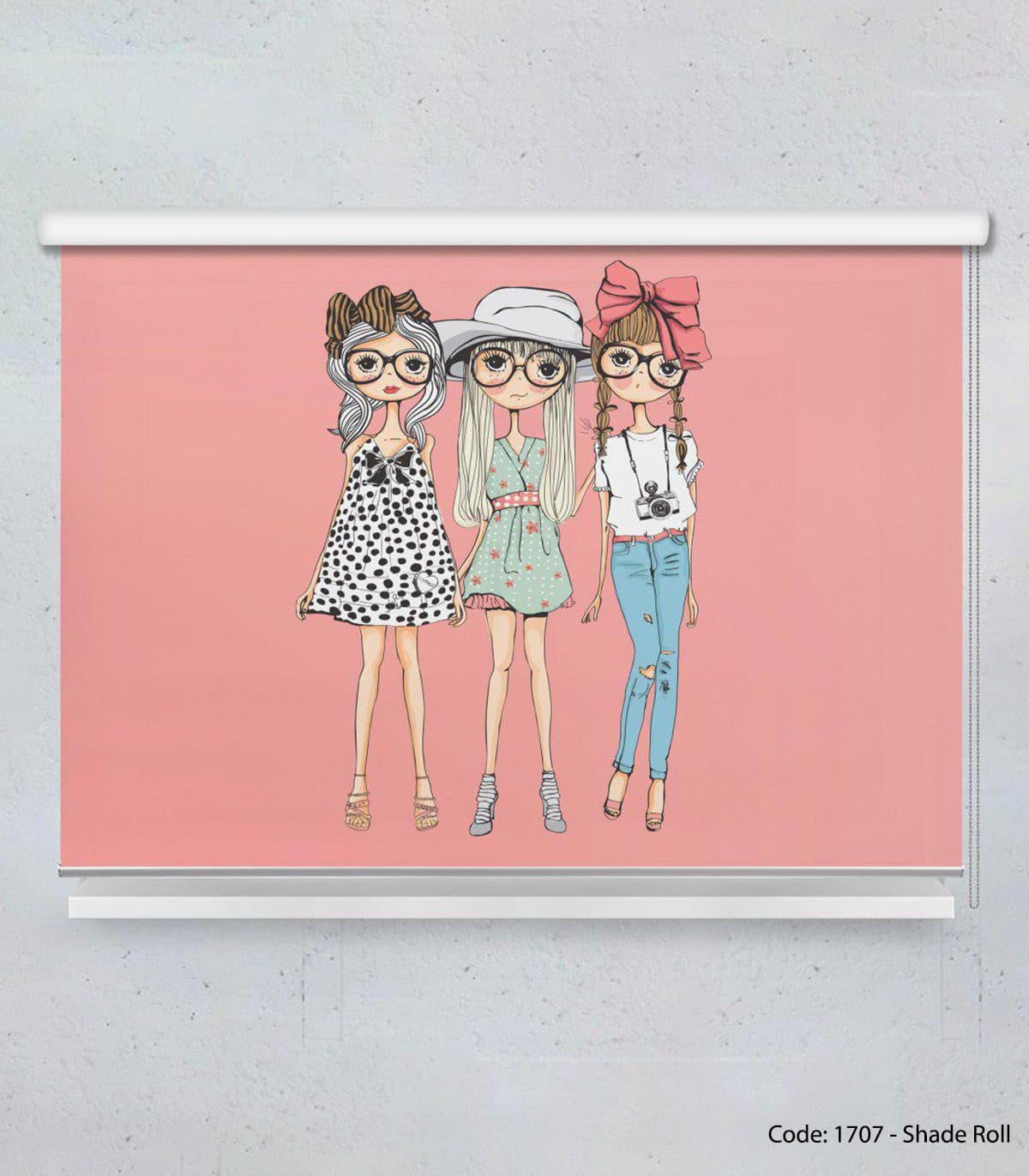 پرده شیدرول نوجوان مدل 3GIRLS