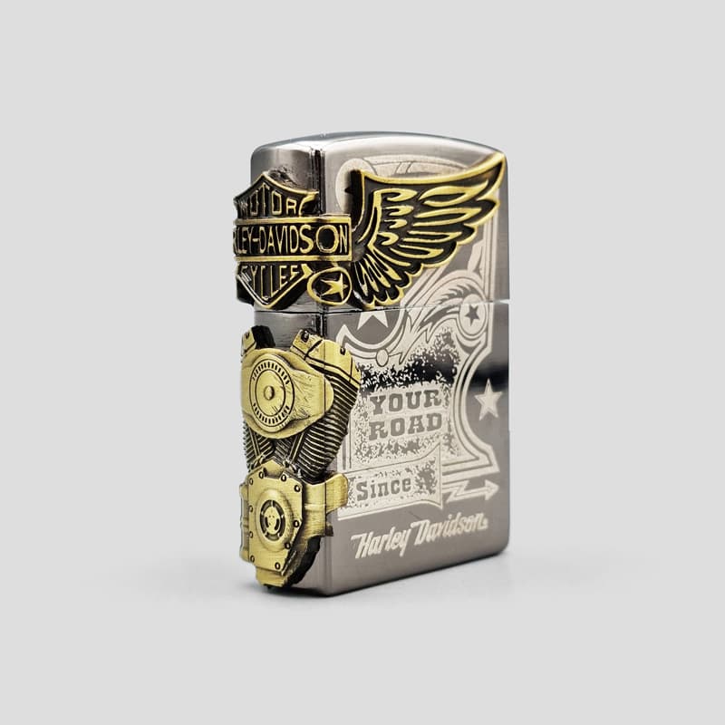 فندک گازی هارلی دویدسون طرح سیلندر کد Sdg-615d7