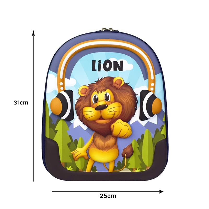 کوله پشتی مدرسه ای طرح برجسته به همراه جامدادی مدل 69310 Lion — تصویر ۷