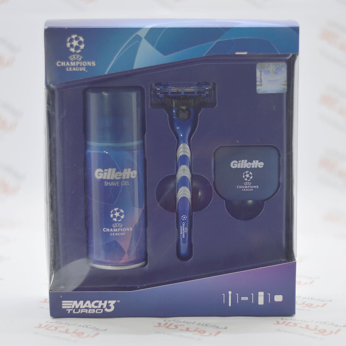 پکیج هدیه مردانه ژیلت Gillette مدل Mach3 Turbo