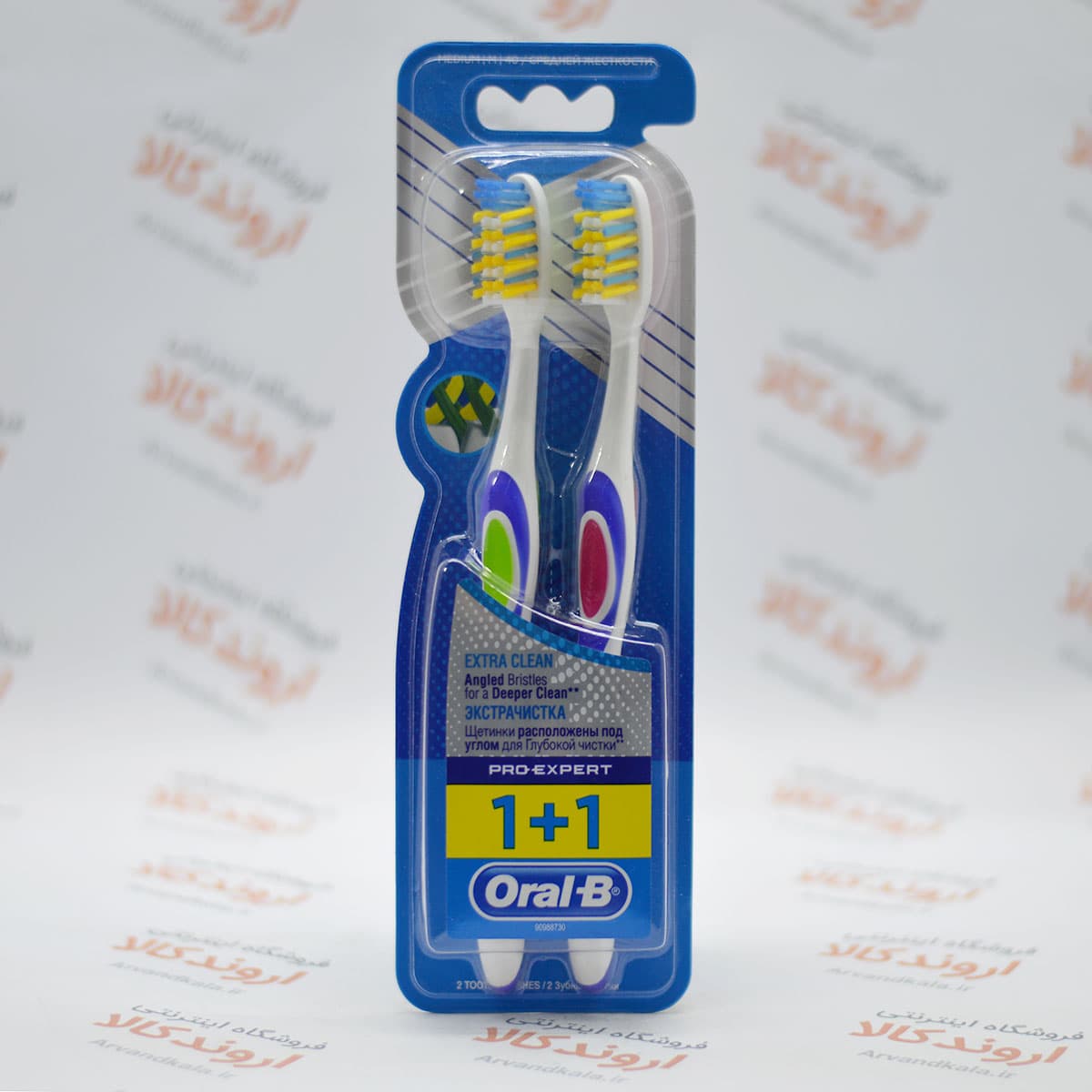 پک دوتایی مسواک اورال بی Oral-B مدل Extra Clean