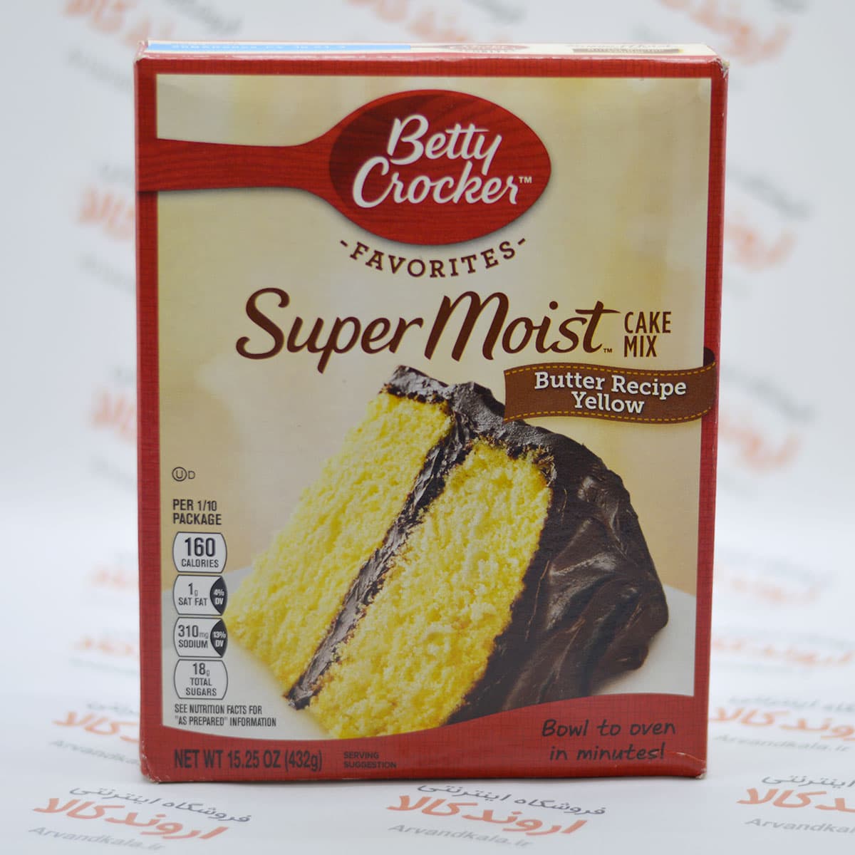 پودر کیک خیس بتی کروکر Betty Crocker مدل Yellow
