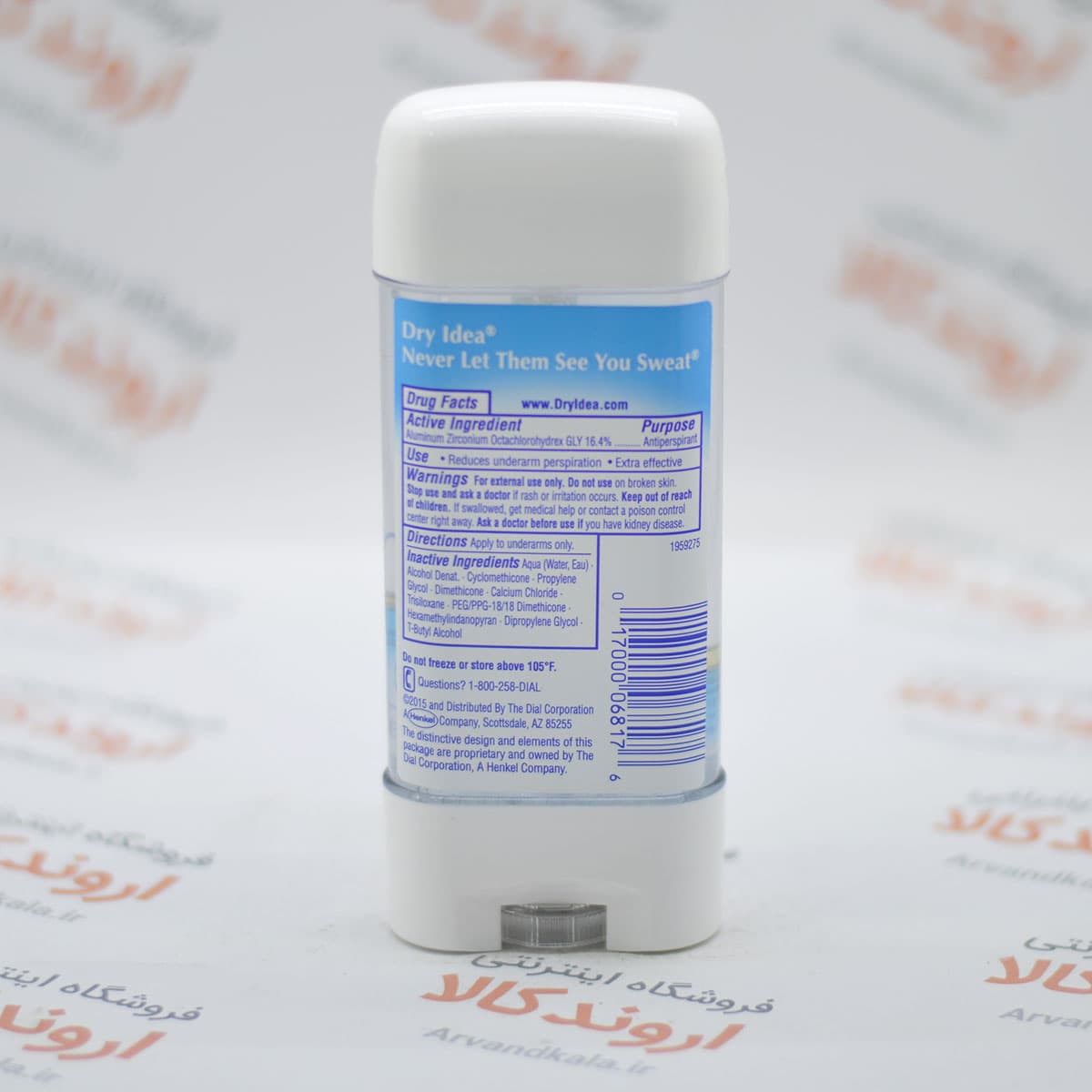 ژل دئودورانت درای ایده Dry Idea مدل Unscented — تصویر ۵