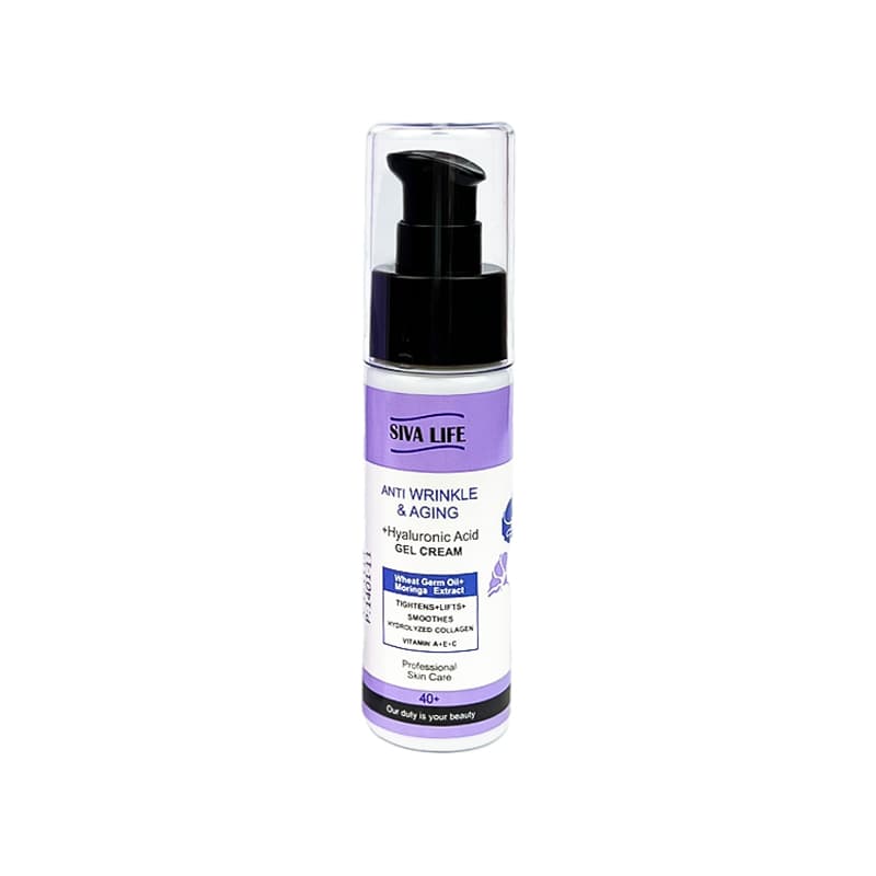 ژل کرم ضد چین و چروک بالای 40 سال سیوا لایف 50ml