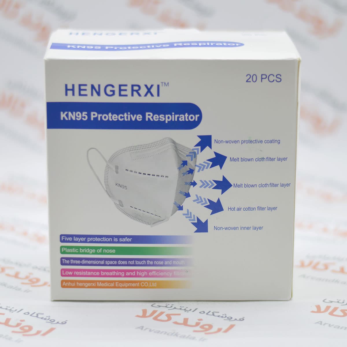 ماسک تنفسی پروتکتیو Protective مدل KN95