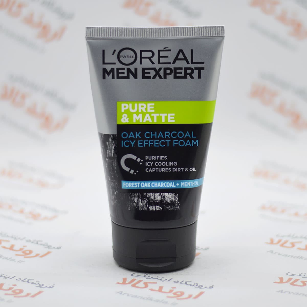 فوم شستشو صورت مردانه لورآل Loreal مدل Pure & Matte