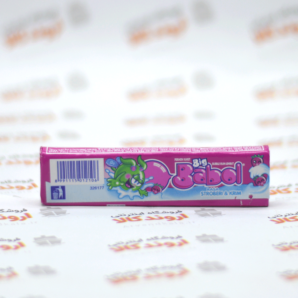 آدامس بیگ بابل Big Babol مدل Stroberi & krim — تصویر ۳